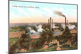 Paper Mills, Kalamazoo, Michigan-null-Mounted Art Print