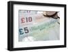 Paper Money with Change on a Table-Duncan Andison-Framed Photographic Print