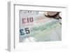 Paper Money with Change on a Table-Duncan Andison-Framed Photographic Print