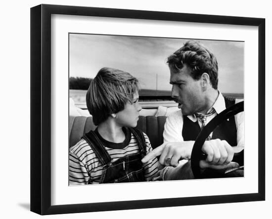 Paper Moon, Tatum O'Neal, Ryan O'Neal, 1973-null-Framed Photo