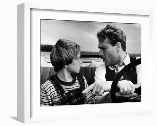 Paper Moon, Tatum O'Neal, Ryan O'Neal, 1973-null-Framed Photo