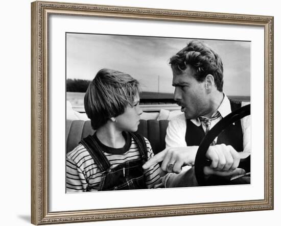 Paper Moon, Tatum O'Neal, Ryan O'Neal, 1973-null-Framed Photo