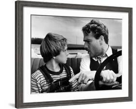 Paper Moon, Tatum O'Neal, Ryan O'Neal, 1973-null-Framed Photo