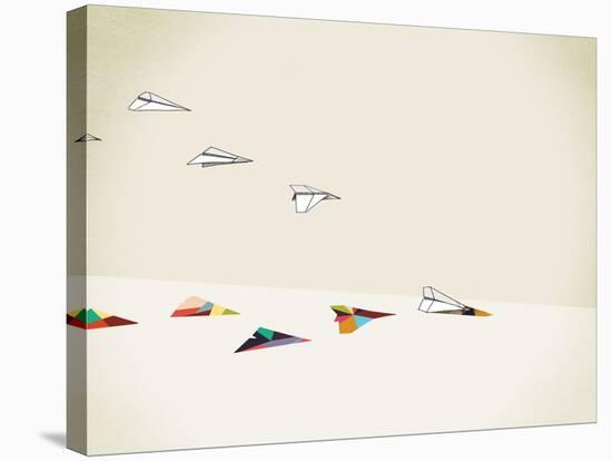 Paper Planes-Jason Ratliff-Stretched Canvas