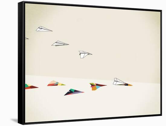 Paper Planes-Jason Ratliff-Framed Stretched Canvas