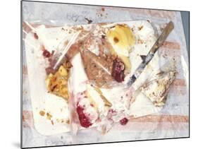 Paper Plate with Half-eaten Cake-Jo Kirchherr-Mounted Photographic Print