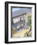 Paper production, China (w/c on paper)-Chinese School-Framed Giclee Print