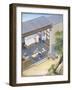 Paper production, China (w/c on paper)-Chinese School-Framed Giclee Print