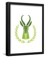 Paper Taxidermy Gazelle-null-Framed Poster