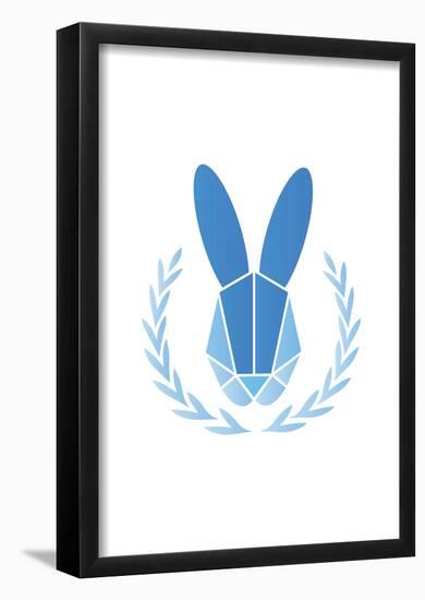 Paper Taxidermy Rabbit-null-Framed Poster