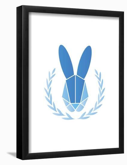 Paper Taxidermy Rabbit-null-Framed Poster