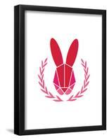 Paper Taxidermy Rabbit-null-Framed Poster