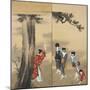 Paper Two-Fold Screen: a Shinto Priest-Katsushika Hokusai-Mounted Giclee Print