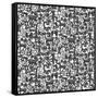 Paper Zodiac Graphite-Sharon Turner-Framed Stretched Canvas