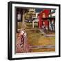 "Paperboy", April 14, 1951-John Falter-Framed Giclee Print