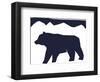 Papercut Friends - Bear-Kristine Hegre-Framed Art Print