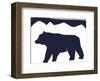 Papercut Friends - Bear-Kristine Hegre-Framed Art Print