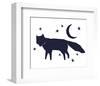 Papercut Friends - Fox-Kristine Hegre-Framed Art Print