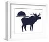 Papercut Friends - Moose-Kristine Hegre-Framed Art Print