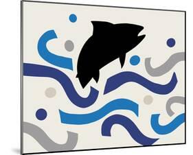 Papercut Ocean - Fish-Mark Chandon-Mounted Giclee Print