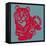 Papercut Tiger-null-Framed Stretched Canvas