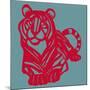 Papercut Tiger-null-Mounted Giclee Print