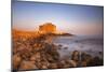 Paphos Castle with rocky shoreline, Paphos harbour, Cyprus, Mediterranean, Europe-John Miller-Mounted Photographic Print