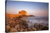 Paphos Castle with rocky shoreline, Paphos harbour, Cyprus, Mediterranean, Europe-John Miller-Stretched Canvas