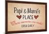 Papi and Mami's Place-null-Mounted Poster