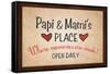 Papi and Mami's Place-null-Framed Stretched Canvas