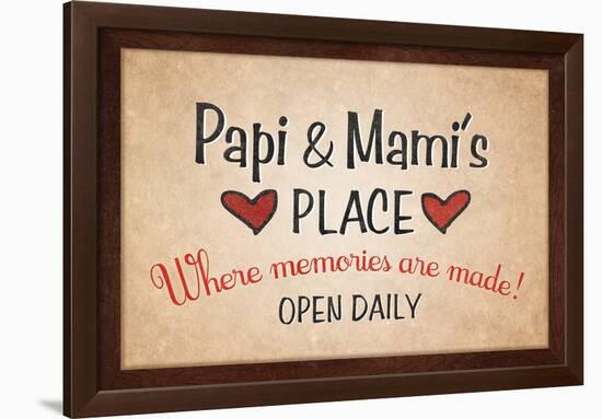 Papi and Mami's Place-null-Framed Poster