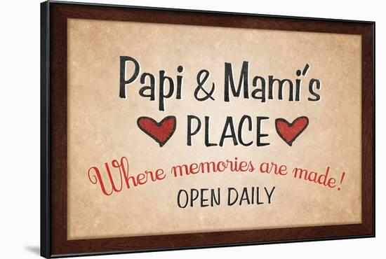 Papi and Mami's Place-null-Framed Poster