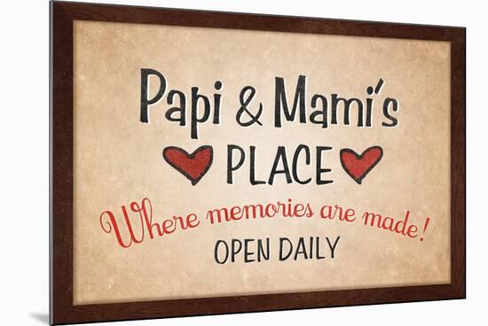 Papi and Mami's Place-null-Mounted Poster