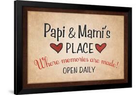 Papi and Mami's Place-null-Framed Poster