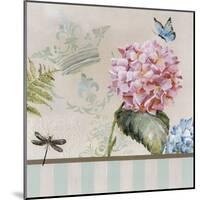 Papillon Bleu-Lizie-Mounted Art Print