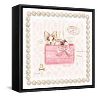 Papillon Puppy Purse-Chad Barrett-Framed Stretched Canvas
