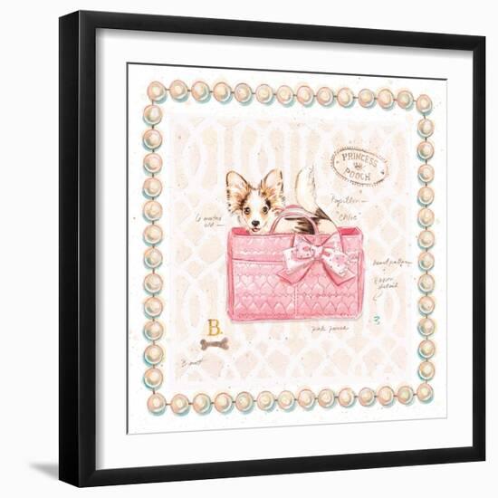 Papillon Puppy Purse-Chad Barrett-Framed Art Print