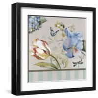 Papillon Turquoise-Lizie-Framed Art Print