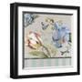 Papillon Turquoise-Lizie-Framed Art Print