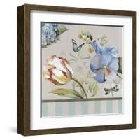 Papillon Turquoise-Lizie-Framed Art Print