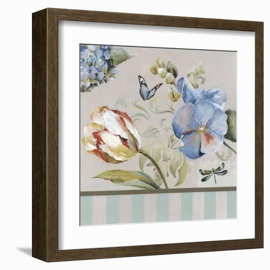 Papillon Turquoise-Lizie-Framed Art Print