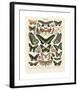 Papillons III-Adolphe Millot-Framed Giclee Print