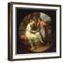 Papirius Praetextatus entreated by his Mother to disclose the Secrets of the Senate-Angelica Kauffmann-Framed Giclee Print