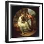 Papirius Praetextatus entreated by his Mother to disclose the Secrets of the Senate-Angelica Kauffmann-Framed Giclee Print