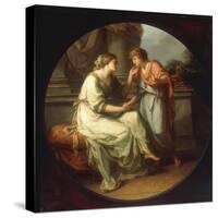 Papirius Praetextatus entreated by his Mother to disclose the Secrets of the Senate-Angelica Kauffmann-Stretched Canvas