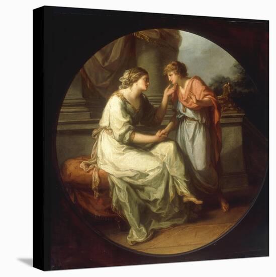 Papirius Praetextatus entreated by his Mother to disclose the Secrets of the Senate-Angelica Kauffmann-Stretched Canvas