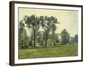 Pappeln bei Goethes Gartenhaus im Schlosspark von Weimar. Um 1885-Christian Rohlfs-Framed Giclee Print