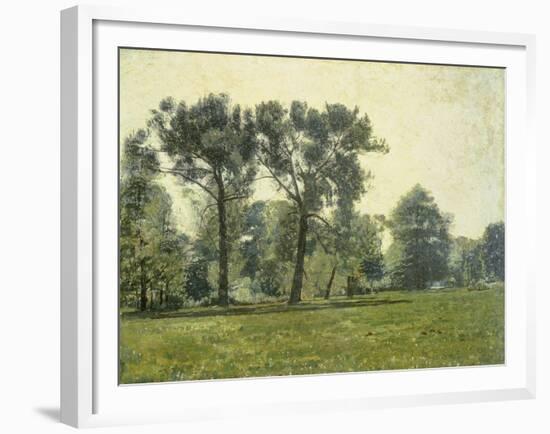 Pappeln bei Goethes Gartenhaus im Schlosspark von Weimar. Um 1885-Christian Rohlfs-Framed Giclee Print