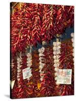 Paprika and Garlic, Central Market (Kozponti Vasarcsarnok), Budapest, Hungary, Europe-Stuart Black-Stretched Canvas