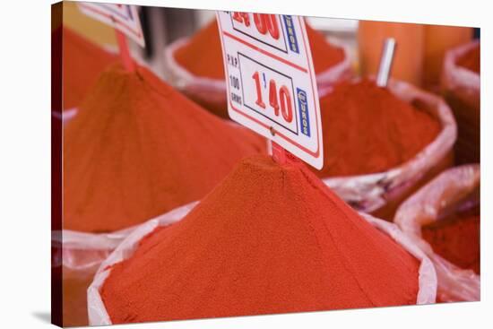 Paprika for Sale, Mercado Central (Central Market), Valencia-Martin Child-Stretched Canvas